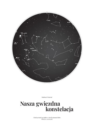 Mapa gwiazd astralo - elegant